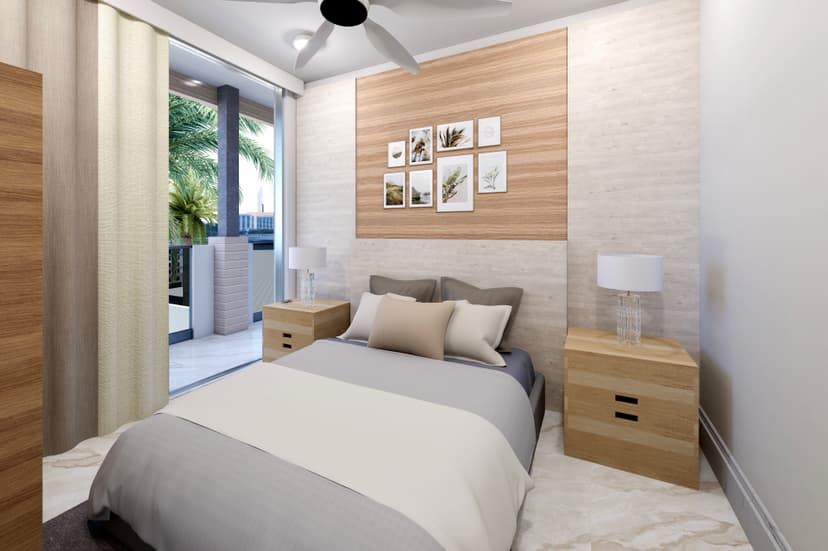 Modern apartment building exterior