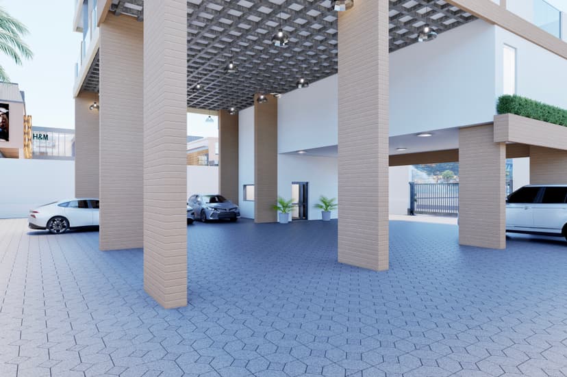 Rooftop terrace with ocean views